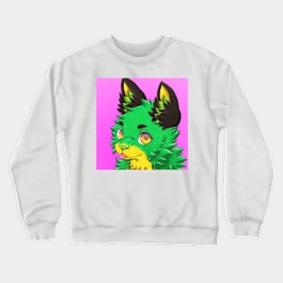 Green Wolf Crewneck Sweatshirt